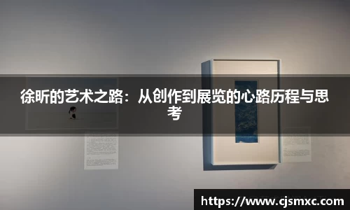 徐昕的艺术之路：从创作到展览的心路历程与思考